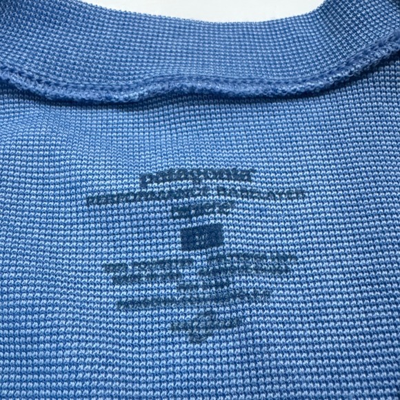 Patagonia Women's Capilene 2 V-Neck Lightweight Base Layer Blue Long Sleeve Med - Picture 2 of 4